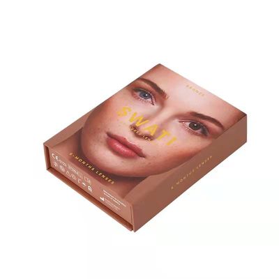 Kalite  Magnet Rigid Gift Box , Reusable Paper Box Cosmetics Contact Lens Packaging Fabrika